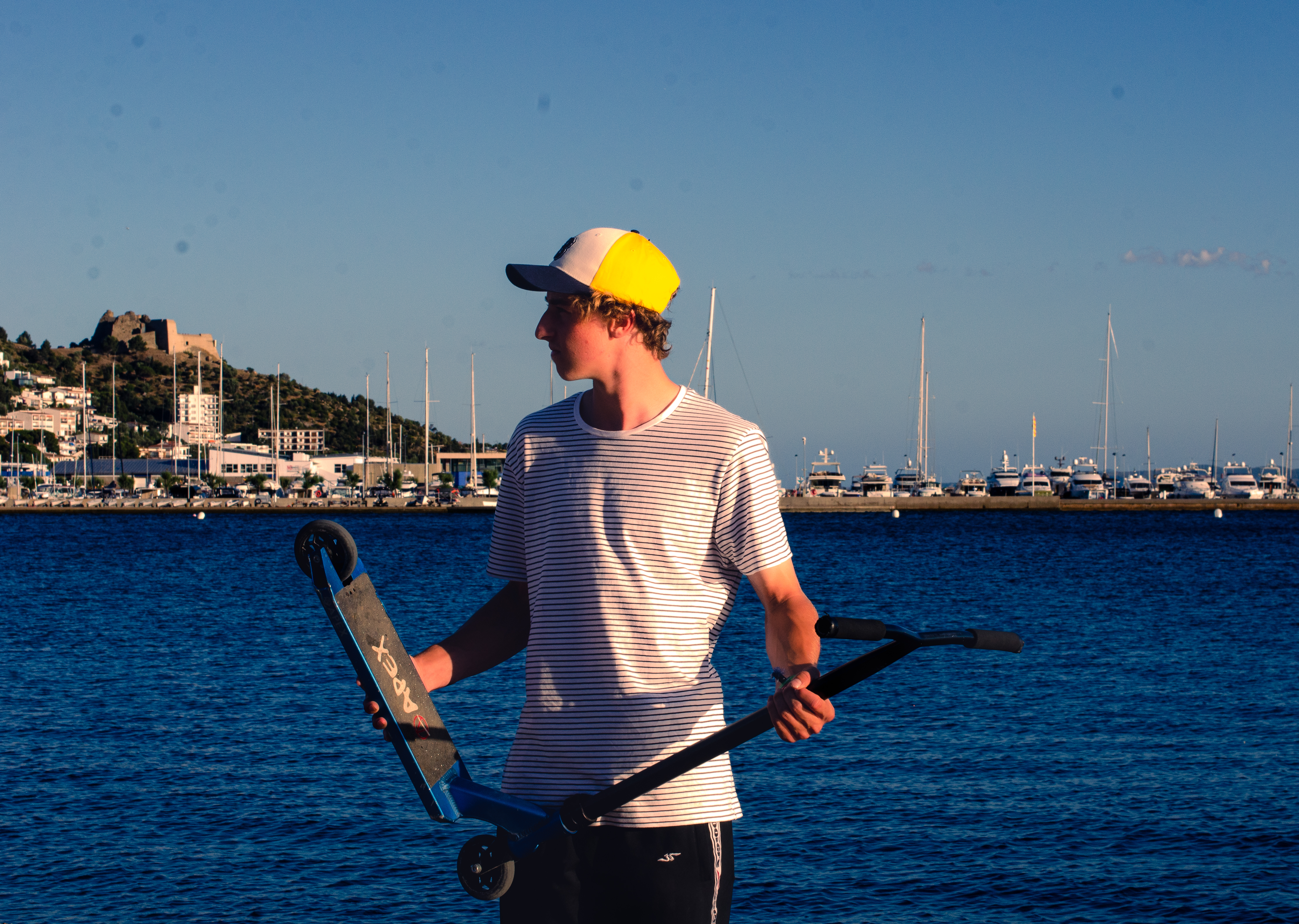 Camille Scooters pendant une session